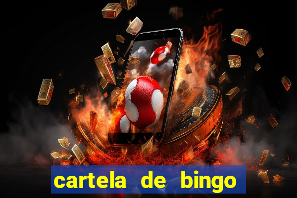 cartela de bingo pra imprimir